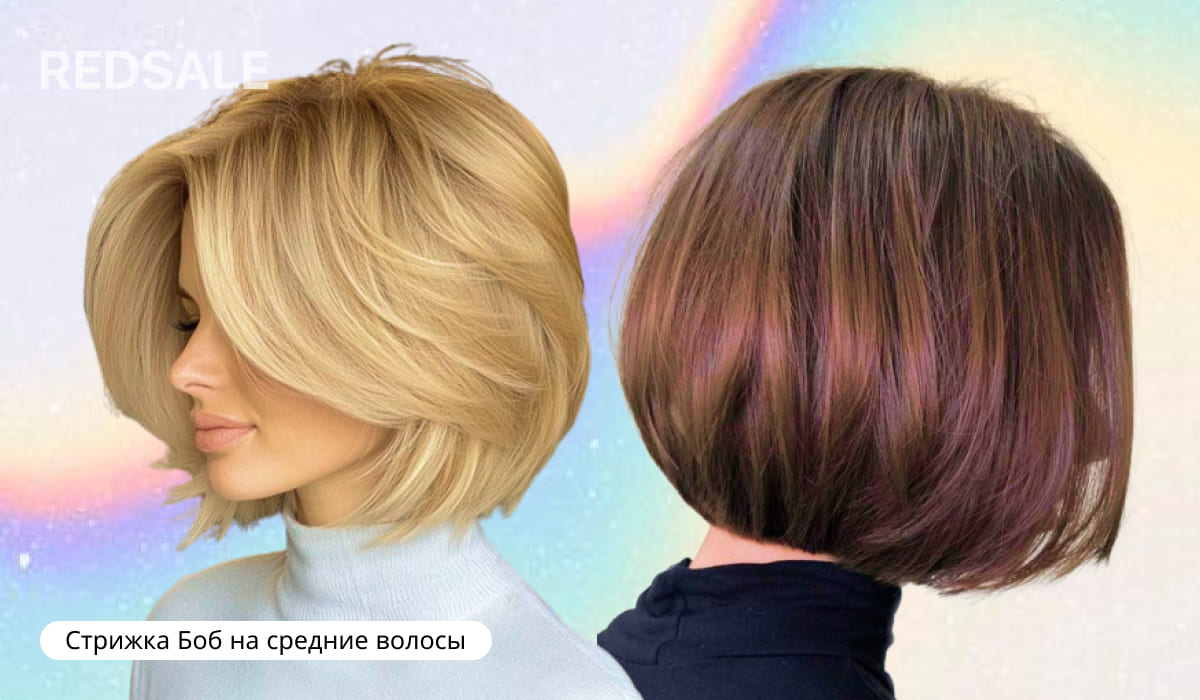 Стрижка Боб на средние волосы
