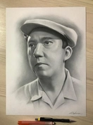 Юрий Никулин 30х40см портрет по фотографии