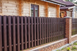 Евроштакетник - установка "шахматка"