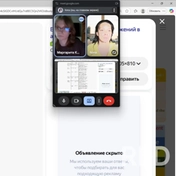 Снимок экрана моего компьютера во время урока с ученицей.