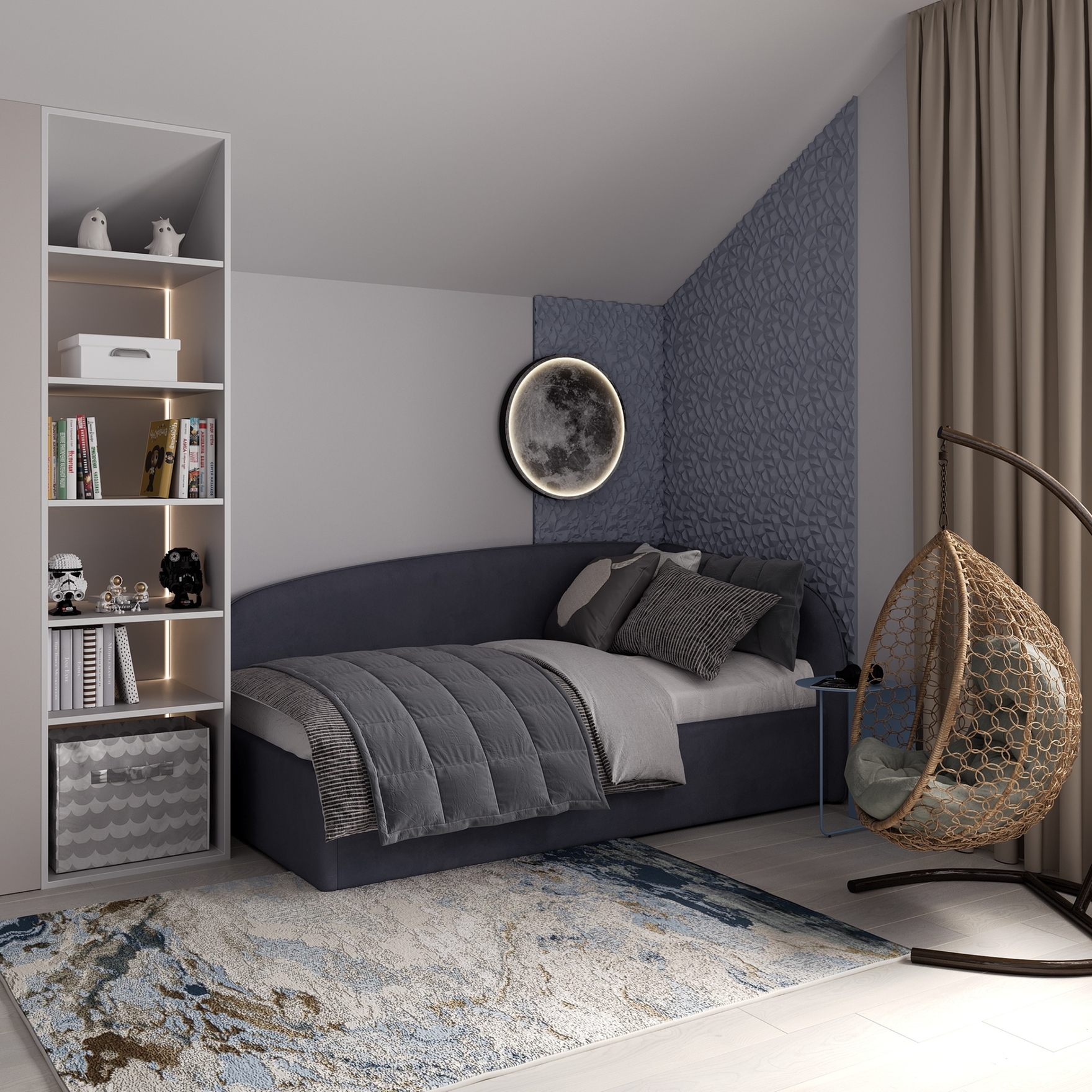 Детская комната для мальчика. Дизайнер Наталья Кирей.