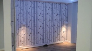 Поклейка обоев 27