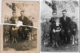 Реставрация порванной и пожелтевшей фотографии была выполнена с тщательным подходом.
Устранение повреждений: восстановление порванных частей.
Коррекция цвета и устранение желтизны для естественного вида.
Восстановление деталей и улучшение контраста.
