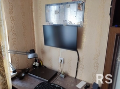 Установка компьютерного монитора на стену. Крепление типа Vesa.