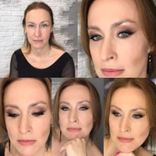 Макияж с растушеванной стрелкой