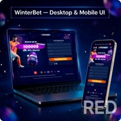 Сделала сайт и проработку дизайна в figma для IGAMING индустрии на основе ТЗ.