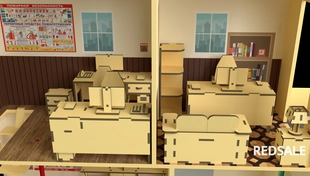 Был разработан дизайн на бумаге. Начерчен в Автокад, после перенесён в 3D для сверки всех размеров и оценки общего вида.  Разложен на UV и разукрашен. 