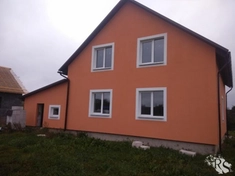 Отделка фасада штукатуркой «Корник»