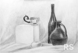 Рисунок для поступающих. Работа ученицы.