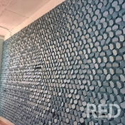Монтаж гипсовых 3D панелей (улей).
Срок выполнения: 5 дней.
Этапы: монтаж панелей, подрезка по периметру, шпатлевание  примыканий, затирка швов, грунтование, Покраска в 2 слоя.