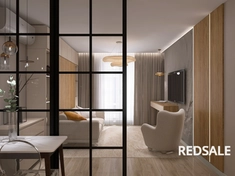 Создала 3D визуализацию дизайн-проекта квартиры 30 м² в ЖК Минск МИР. Реалистично отобразила планировку, мебель и освещение. Визуализация отражает стиль и функциональность интерьера.
