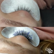 Процесс наращивания ресниц