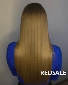 Волос был кудрявый, пористый, посечены по всей длине. Превратила это все в такую красоту.