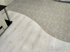 Соединение плитки с ламинатом