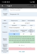 Результат подготовки к ЦТ по обществоведению.