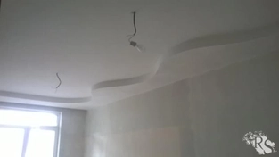 Потолок из гипсокартона в спальне