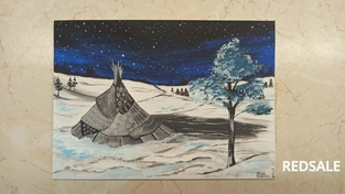 Акриловая картина. Выполнена на хлопковом холсте.