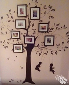 Роспись стены «Семейное дерево»