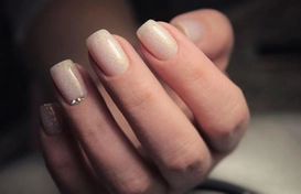 Комбинированный маникюр 13