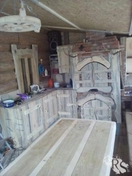 Изготовление кухни из массива