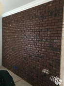 Облицовка стен декоративным кирпичом в детской