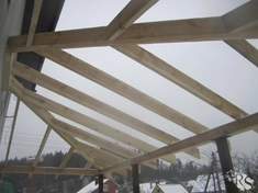 Стропильная система, готовая работа 