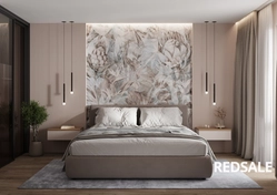 Спальня в современном стиле. Создание интерьера выполнено в 3ds Max и визуализировано с помощью Corona Render.