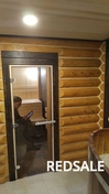 ремонт бани после пожара. следы которого видны на купели в правом нижнем углу. купель тоже была приведена в надлежащий вид
