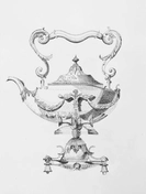 Графика.
Тушь, перо, бумага.
Стилизованный чайник. 