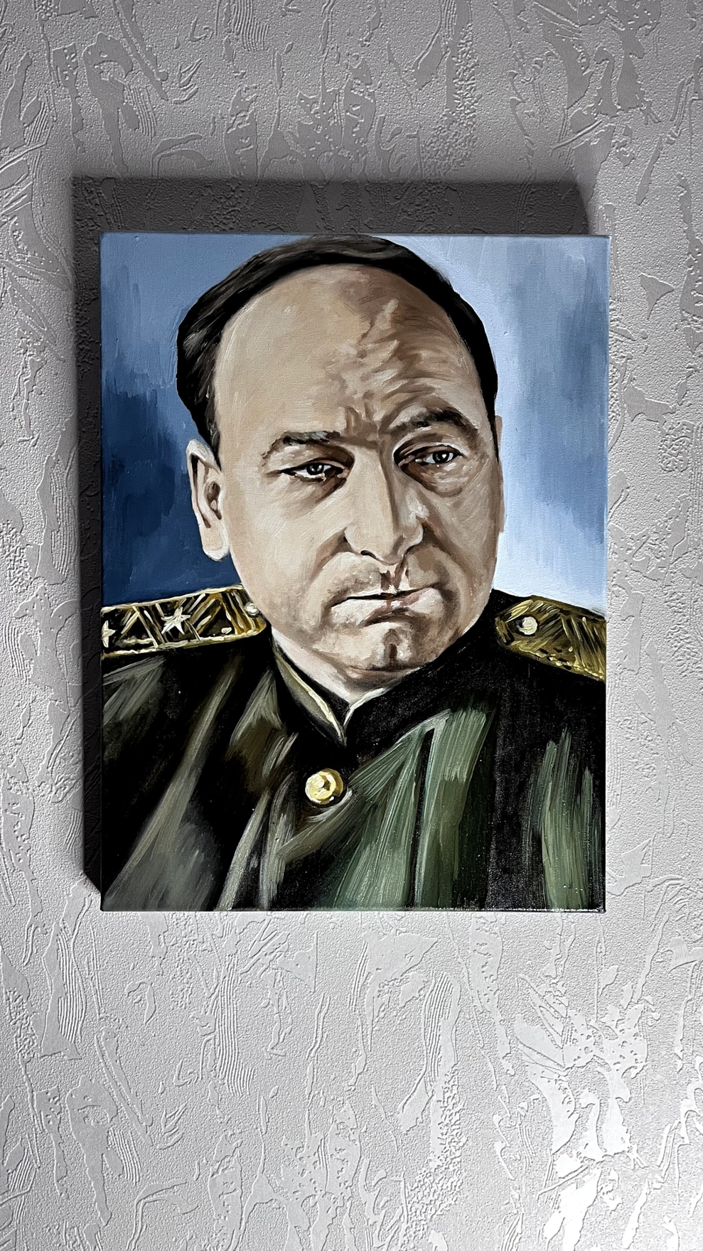 Портрет маслом на холсте исторической личности, 50*40см.