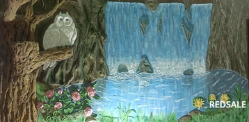 Барельеф выполнен своими руками из штукатурки