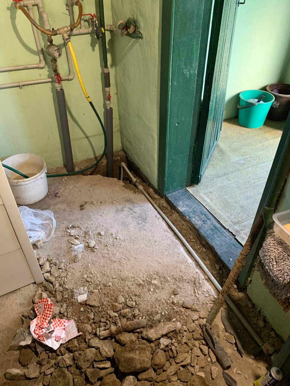 Пайка ПП в частном доме (баня), от главной магистрали ГВС.