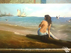 «У моря» (холст, масло)
