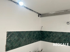 Укладка рабочей зоны на кухне,по диагонали .