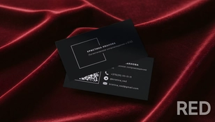 Дизайн визиток в стиле минимализма для специалиста по ВЭД.