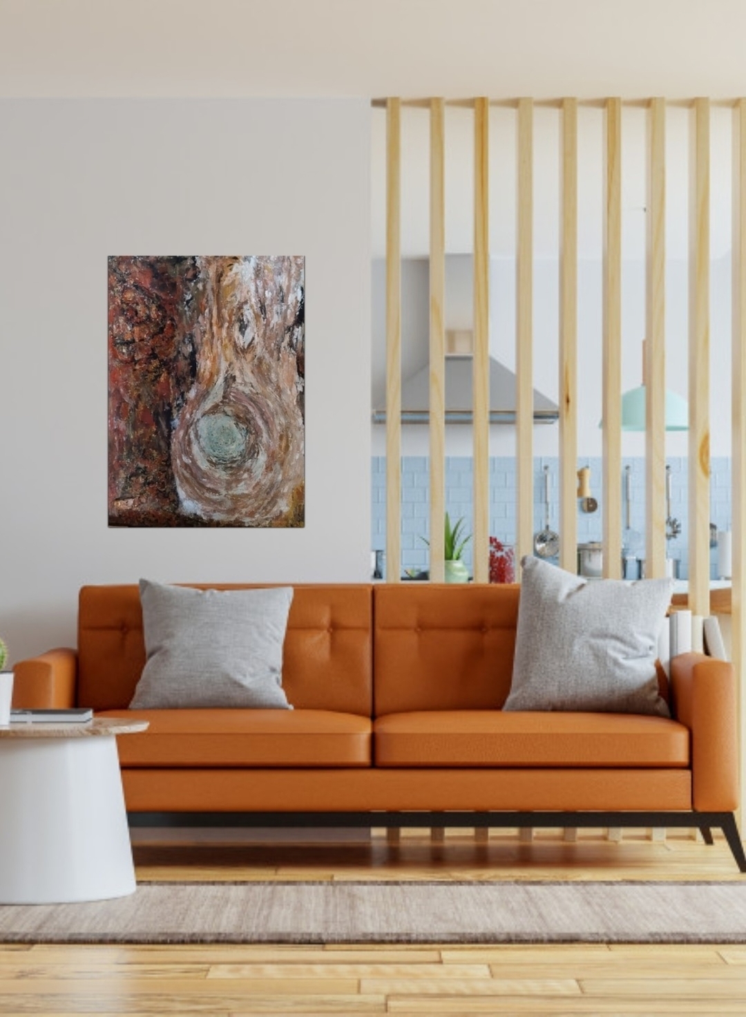 Картина "Проявление"
Объёмная работа, с имитацией камня, использовалась несколько видов паст с разными фактура и и эффектами, акриловые краски, перламутры, блёстки.