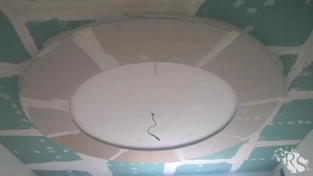 Потолок из ГКЛ с нишей для подсветки