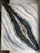 Картина интерьерная
Холст на подрамнике
"Разлом камня"
Текстурная паста, золотая поталь, акрил