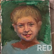 Портрет Артура в этюдном варианте 2 часа, холст 50*40