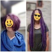 Зизи на короткие волосы.
Время плетения от 4 до 8 ч.
Срок носки до 2,5 месяцев.
Большая палитра цветов.