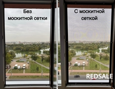 Монтаж москитной сетки с внутренним креплением.