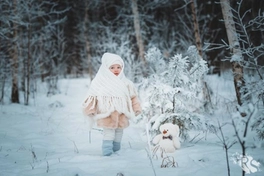  Зимняя фотосессия - сказка для малышей.
