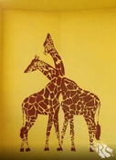 Роспись стены «Жирафы»