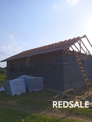 Кладка блоков из керамзита 300 мм, начало 15 июлю, закончили 25 июля.