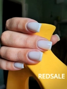 Всеми любимый френч, в белом исполнении на молочной базе😍. Время работы 2:30