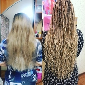 Косички зизи-волна.многоразовый материал.