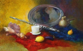 Холст, масло, послойная живопись, 70*90