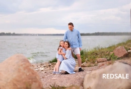 Семейная фотосессия за городом на Минском море.