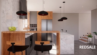 дизайн интерьера кухни-гостиной в частном доме