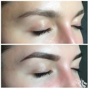 Моделирование и окрашивание бровей